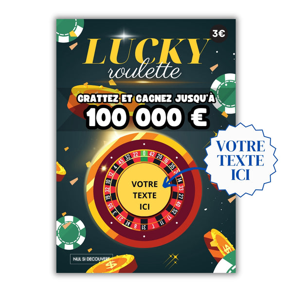 Lucky Roulette - Carte à Gratter personnalisable