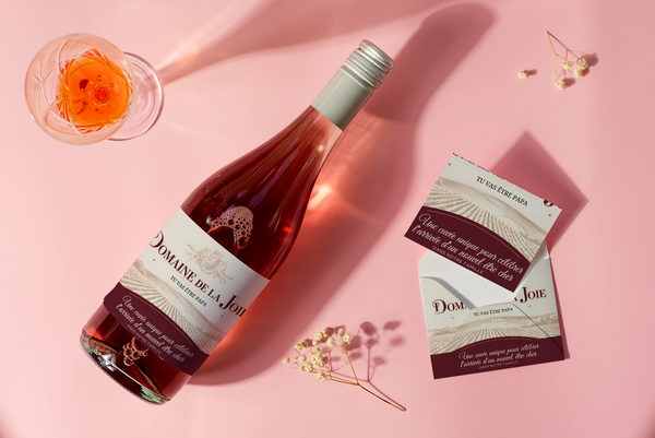 Étiquette vin pour annoncer une grossesse style 10 - Message : "Tu vas être PAPA"  - A coller sur les bouteilles