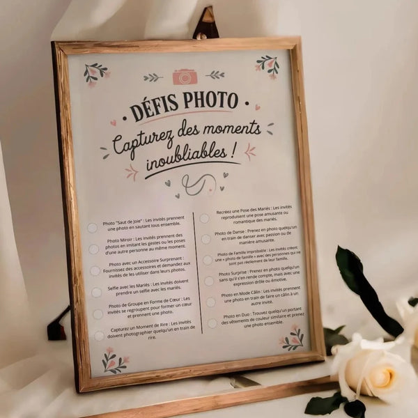 Photo challenge pour différentes occasions
