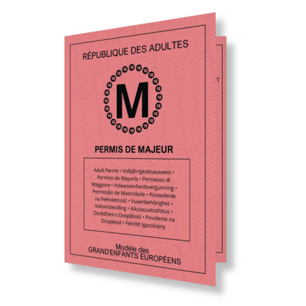 Permis de Majeur : Le Cadeau Parfait pour Célébrer l'Âge Adulte et l'anniversaire des 18 ans